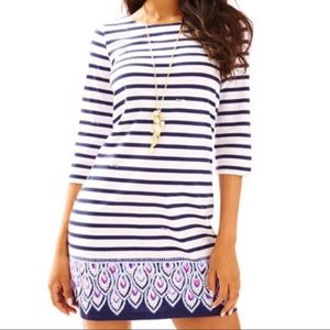 Lilly Pulitzer Bay Dress; Serene Stripe Navy